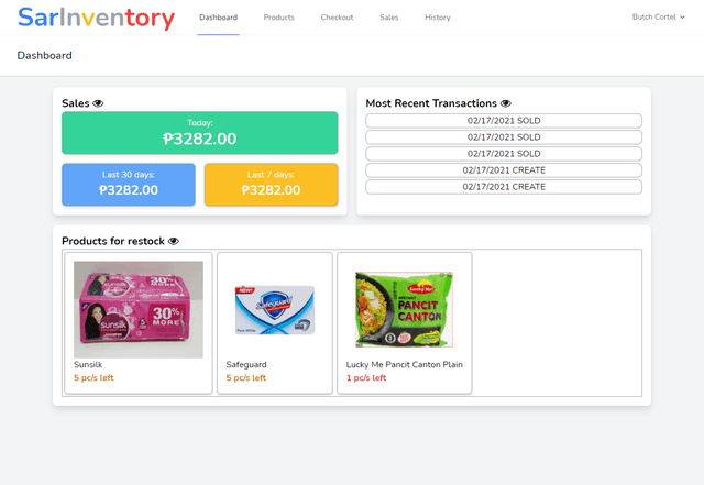 SarInventory